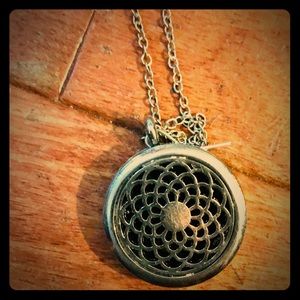 Sacred geometry aromatherapy pendant